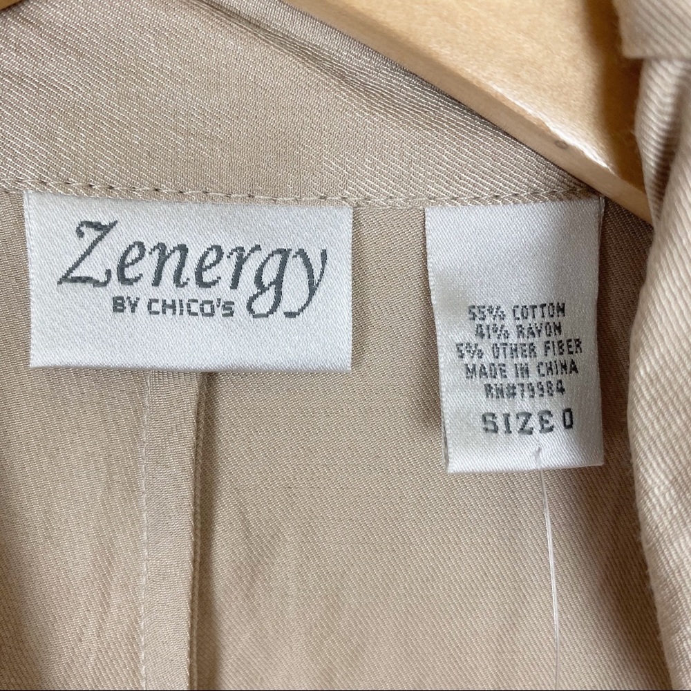 ZENERGY by CHICO’S Tan Utility Zipper Shift Dress - Picture 11 of 14